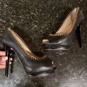 Designer Black Stilettos